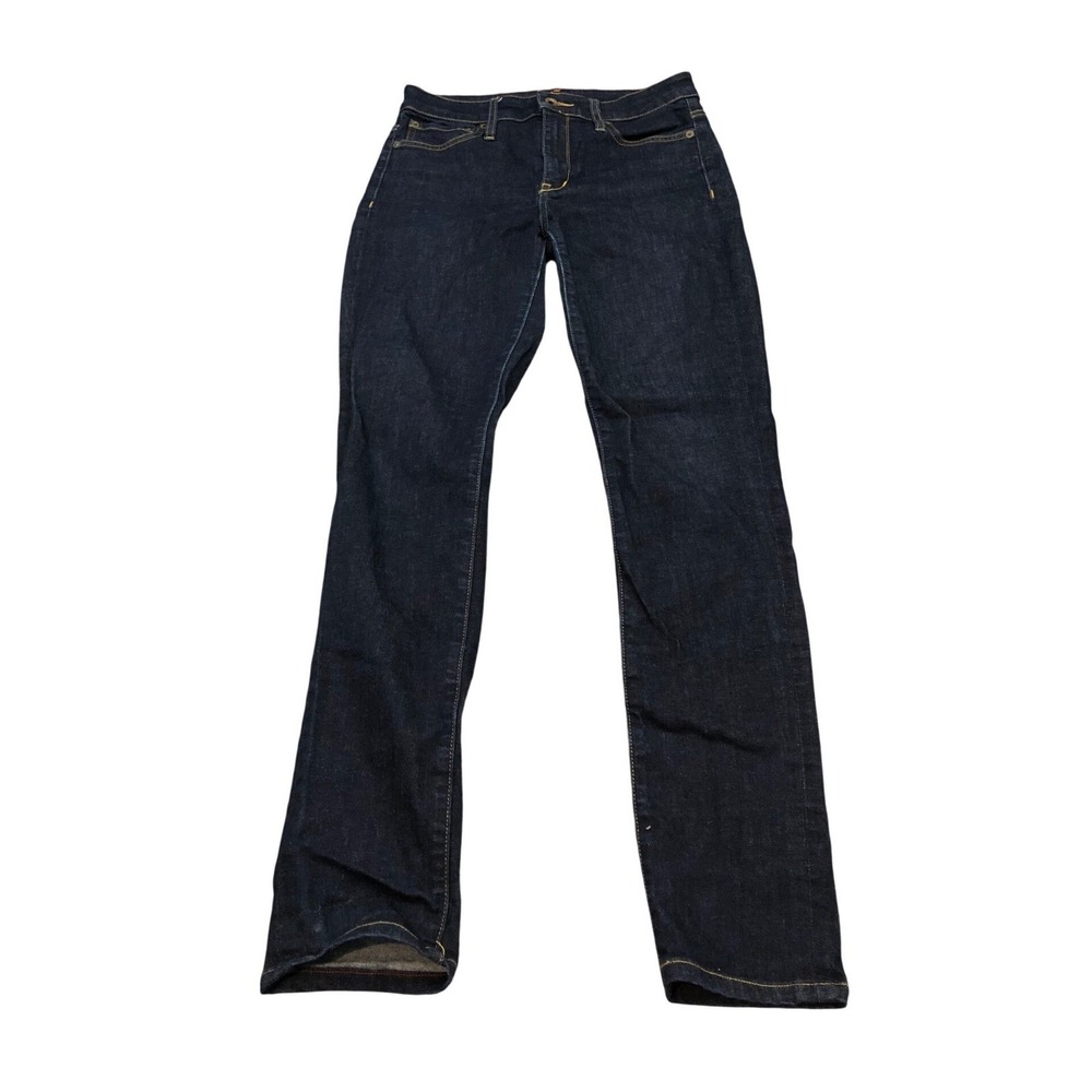 Raleigh Denim Jeans Womens 27 Blue Dark Indigo Dark Wash Slim Fit Handmade USA